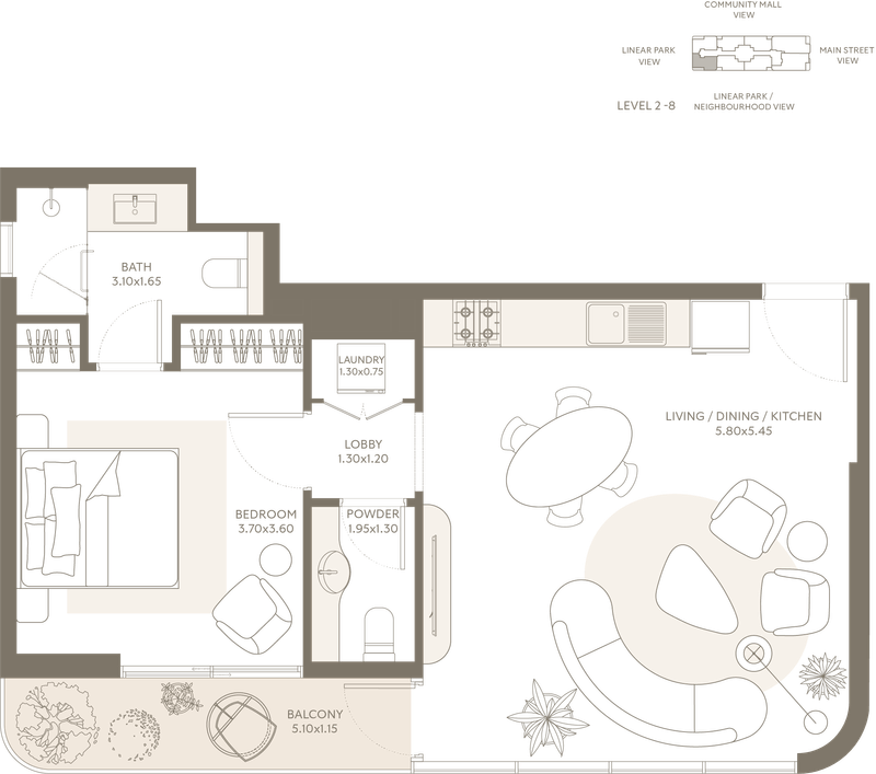 1 Bedroom